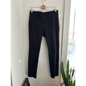 TALBOTS Women's Classic Side Zip Black Pants | Size 10